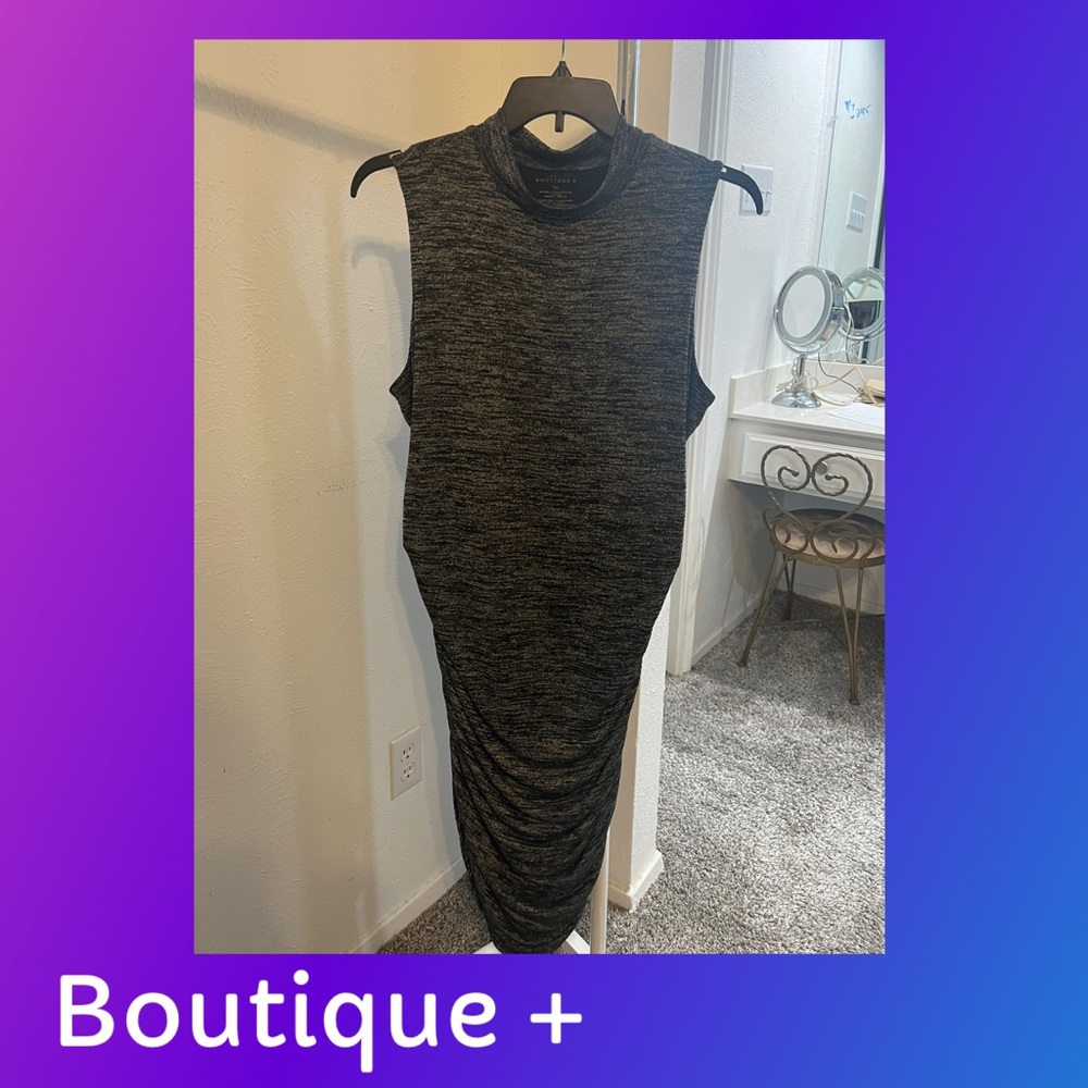 Boutique Black Midi Dress